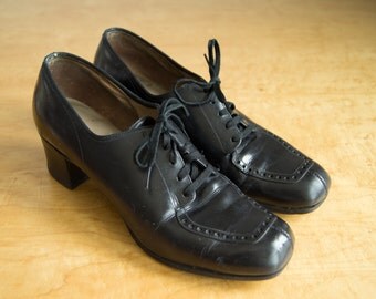 Vintage 1940s shoes / 40s designer platform by HungryHeartVintage