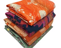 Vintage Lot of 4 Saree Indian Antique Garden Silk Fabric Wrap Décor ...