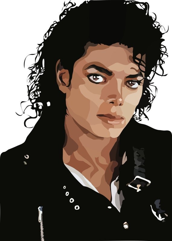 Michael Jackson Digital Art Print.