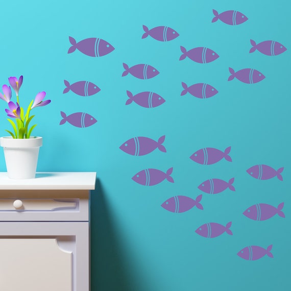 Items similar to Fish Wall Decals Nursery Decal Children Wall Decal