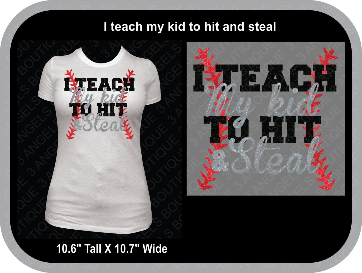 I teach my kid to hit and steal baseball or softball SVG