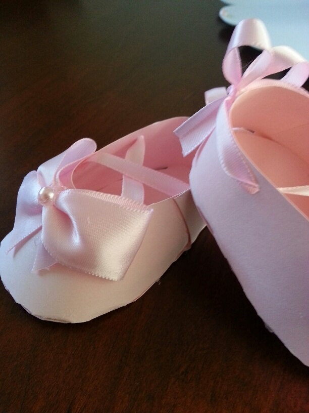 Set Of Ten Pink Ballerina Shoe Favors / Ballet Shoe Favors