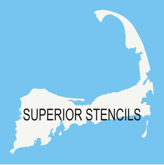 CAPE COD Silhouette Reusable STENCIL 7 sizes available