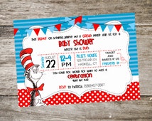 Popular items for dr seuss baby shower invitation on Etsy