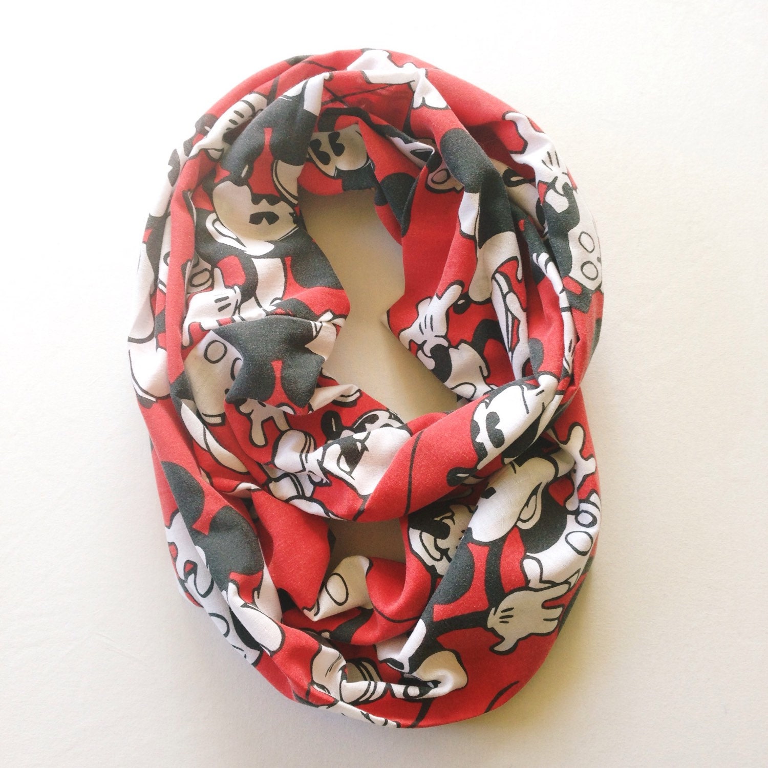  Mickey  Mouse  Infinity Scarf  by SpoonfulofWhimsy on Etsy