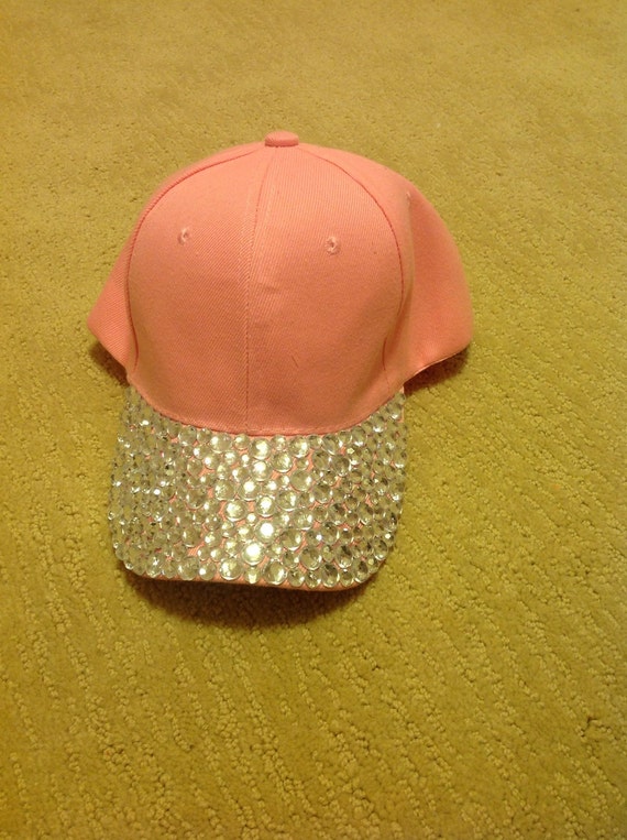 Rhinestone Baseball Cap customize your own by RhinestoneEvrything1