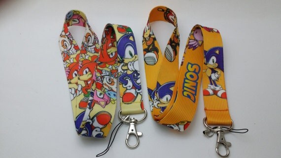 sonic the hedgehog lanyard