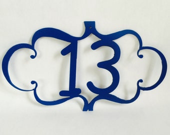 Decorative Metal House Number Plaque - Metal Address Plaque - Metal Home Decoration