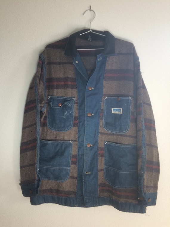 Half and half Denim Jacket by KiShoTen on Etsy