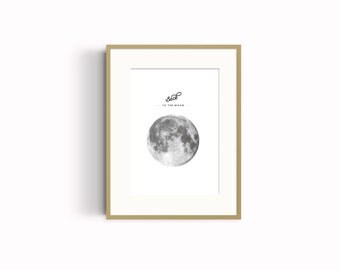 Back to the moon Wall Art