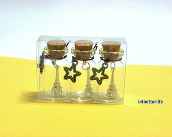 3pcs Eiffel Tower In A Bottle. Ideal Party Favors. #G4.