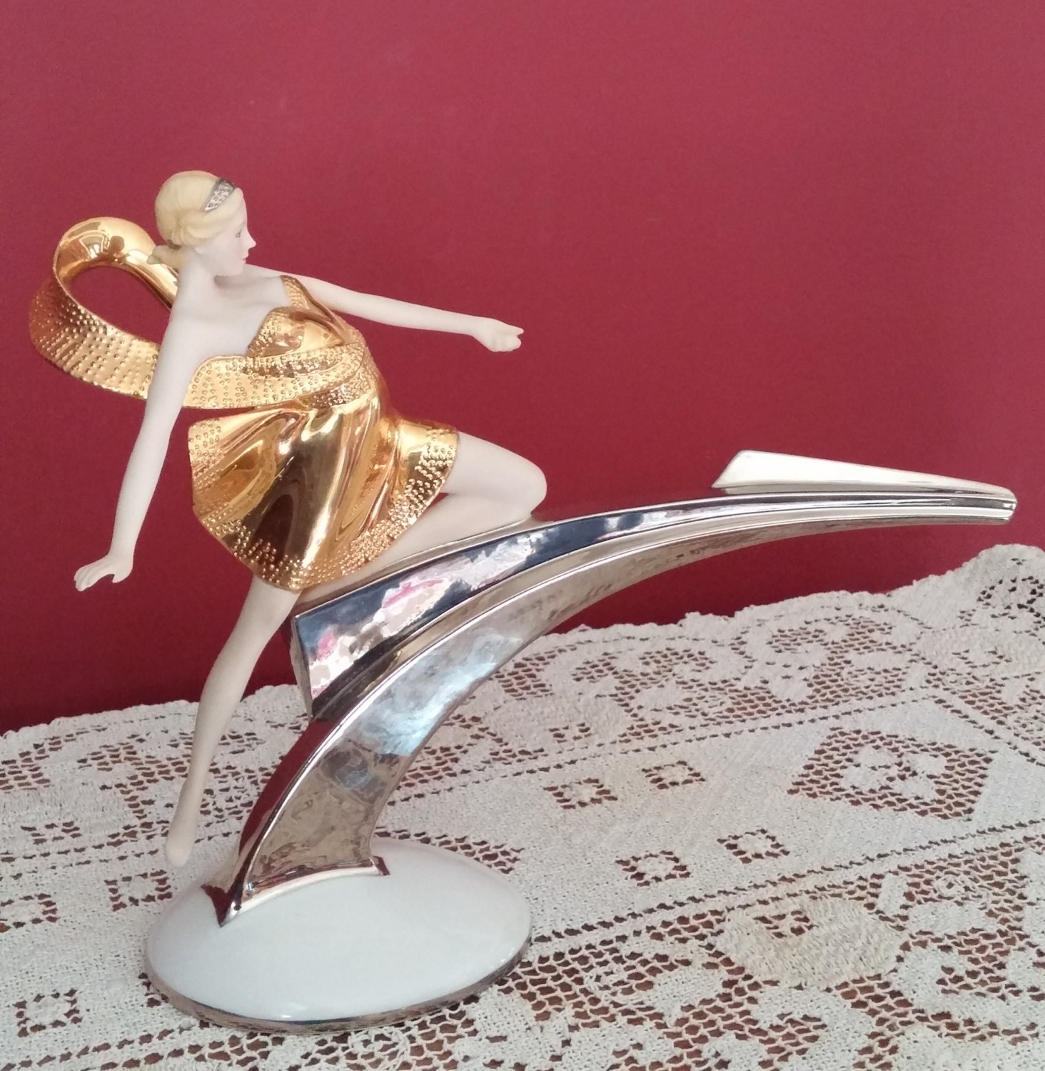 franklin mint art deco figurines