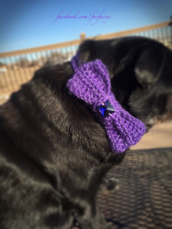 Crocheted Dog Bow/Bow Tie by on Etsy