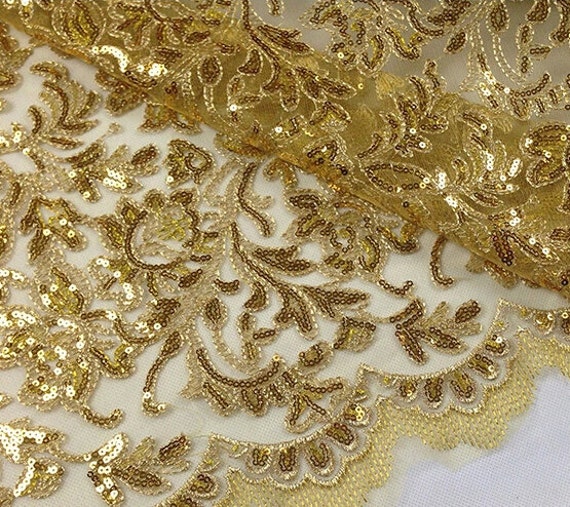Sample Gold Lace Fabric Fabric lace gold sample