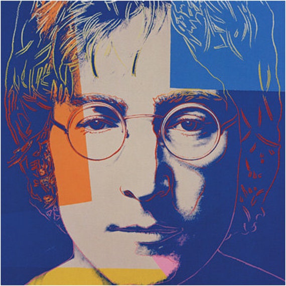 22x27 Print John Lennon x Andy Warhol Pop Art The by Superobot