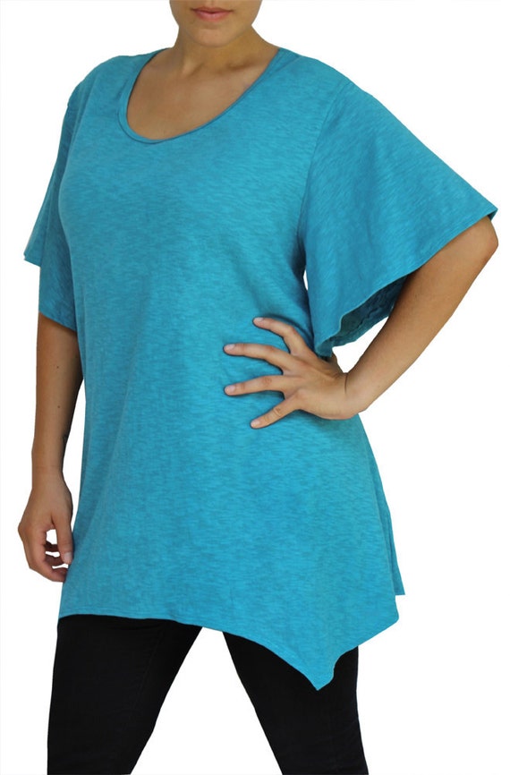 plus size cotton tops uk