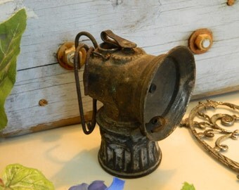 Antique Justrite Carbide Miners Lamp