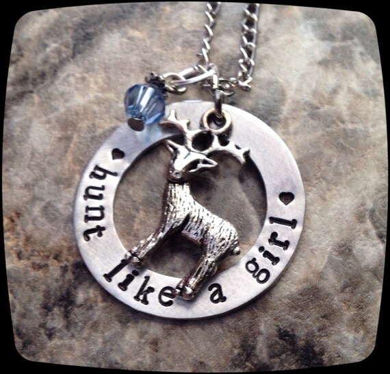 Items similar to Hunting Gift, Personalized Hunt Like A Girl, Deer