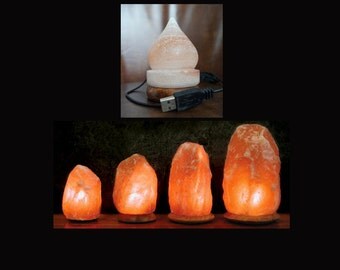 USB Air Purifier Himalayan Salt Lamp by PureHimalayan on Etsy