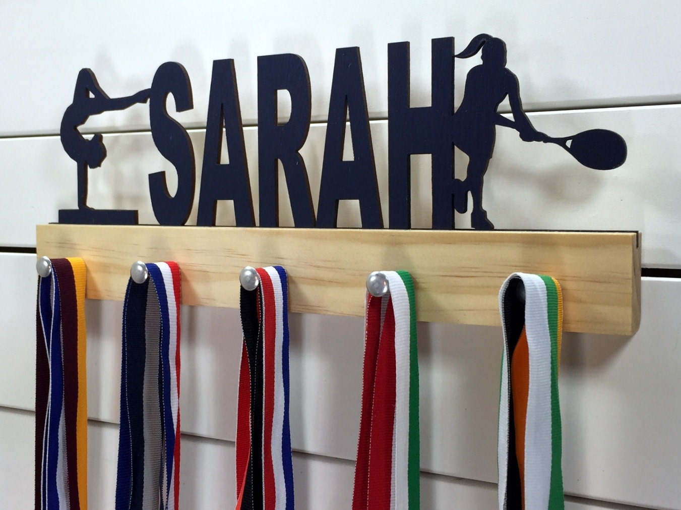 Personalized MultiSport Medal Display 12 or 20 inch