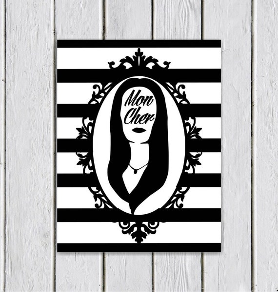 Download Items similar to Mon Cher Morticia Addams Family ...