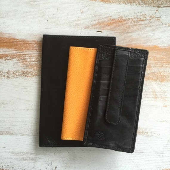 Leather Wallet // Passport Case // Credit Card by ShopKingDude