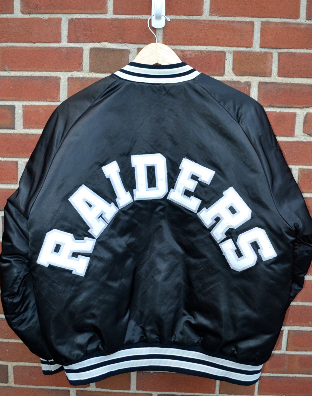 Los Angeles Raiders Stahl Urban satin jacket by TwoGuysGoodBuys