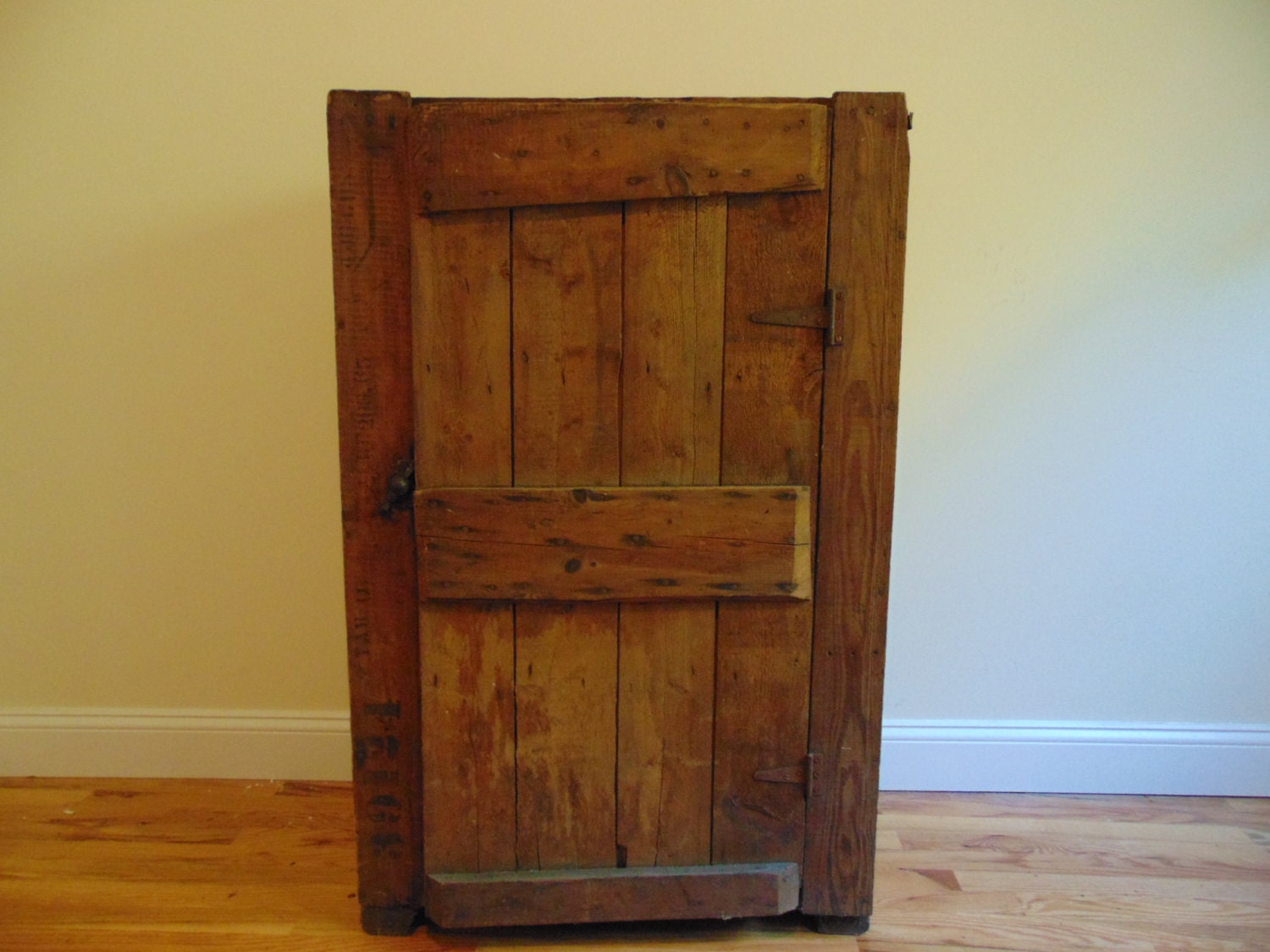 Vintage Industrial Crate Cabinet – Media Cabinet – Haute Juice