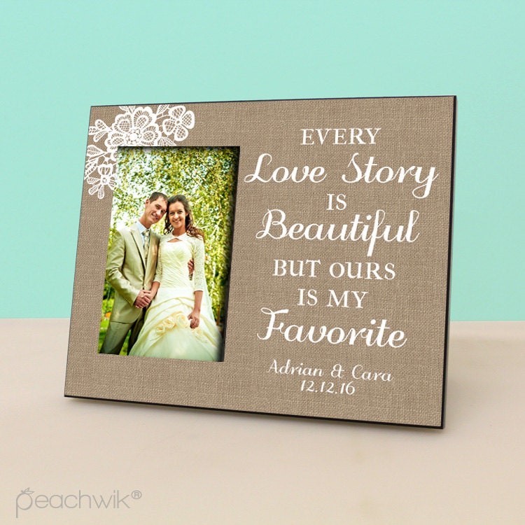 Personalized Love Story Frame Every Love Story Is Beautiful