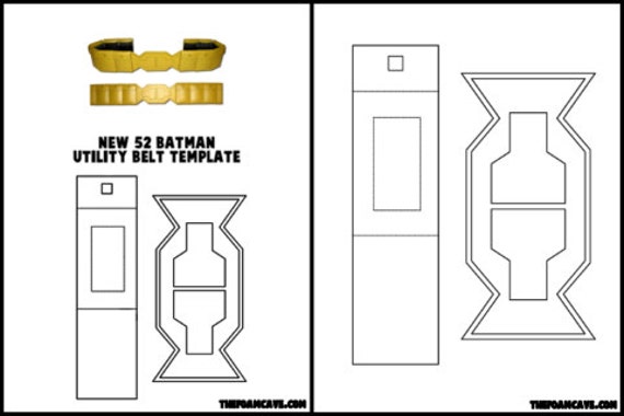 Template for New 52 Batman Utility Belt from TheFoamCave on Etsy Studio