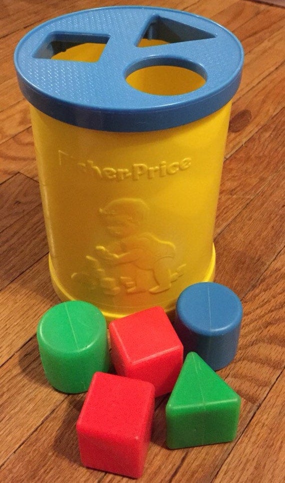 1977 Fisher Price Shape Sorter w/ Blocks by KalicoVintage on Etsy