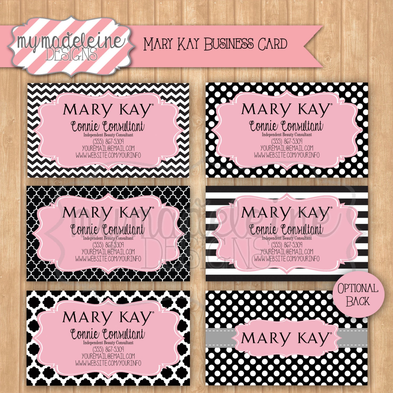 MK Inspired Business Card Digital File By MyMadeleine