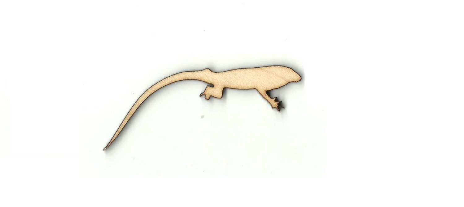 Lizard Laser Cut Out Unfinished Wood Shape Craft Supply