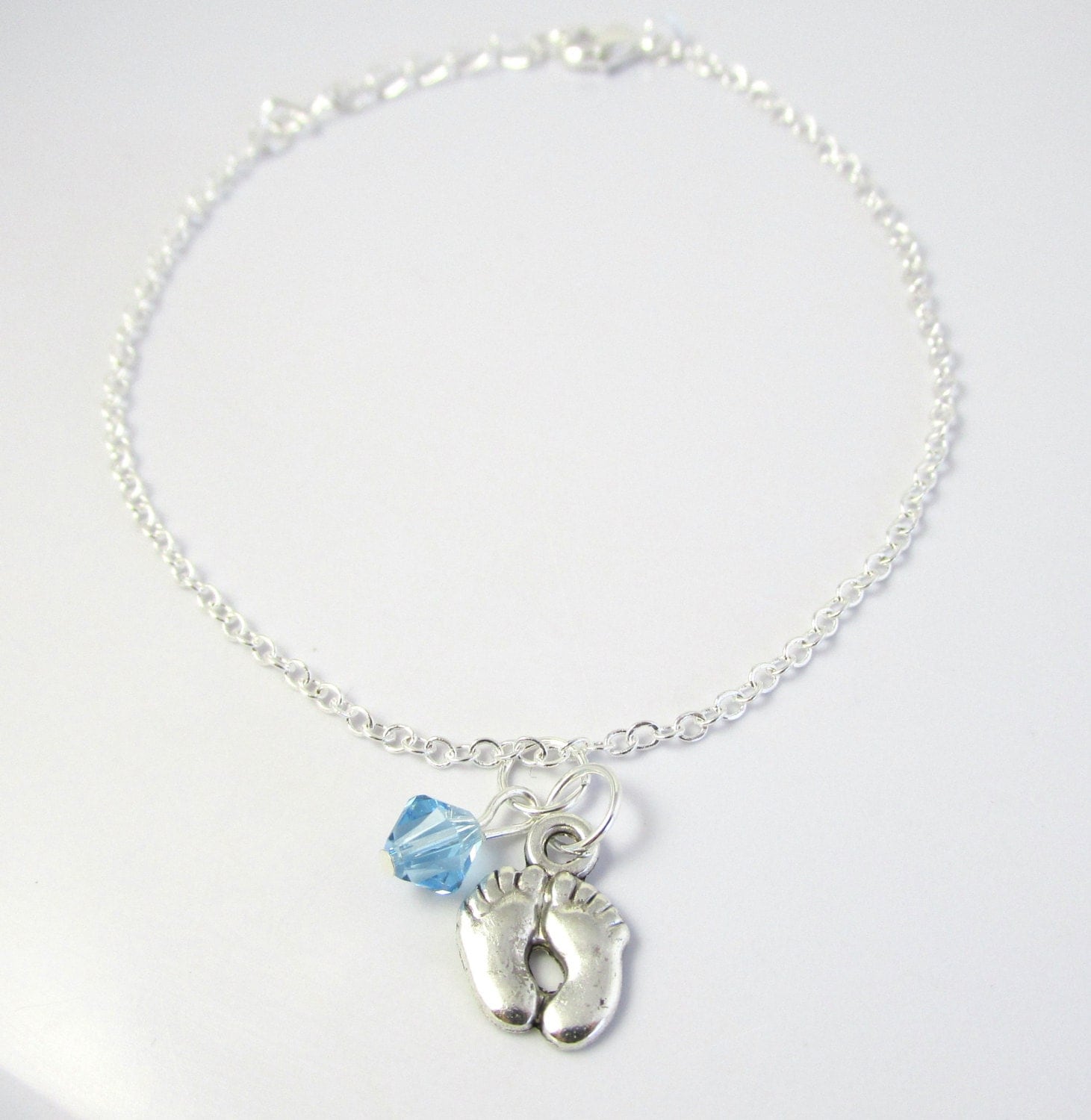 Baby Feet Bracelet choose a color Baby Feet by BeadBrilliant