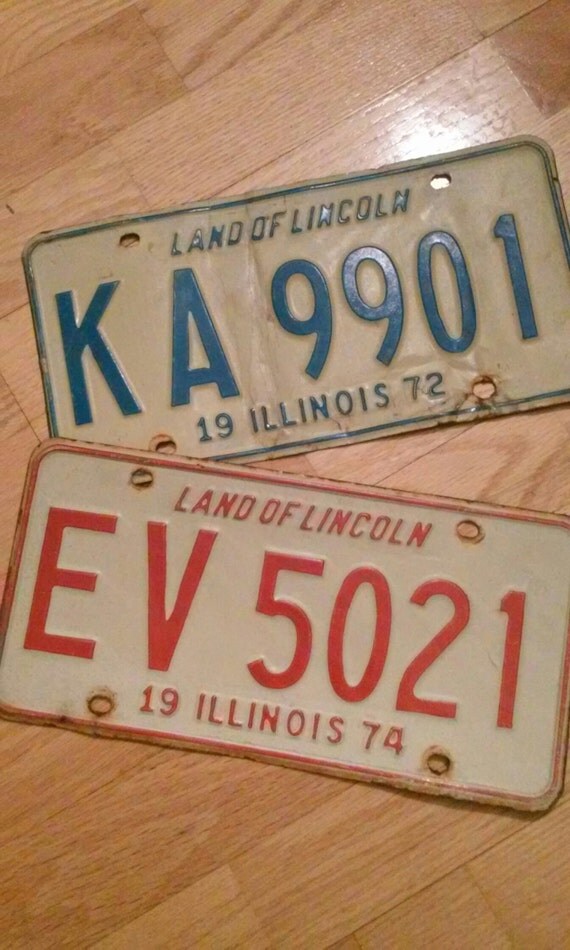 Illinois License Plates by on Etsy
