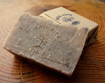 Natural Handmade Soap, Shampoo Bar, Hair Soap, Aloe Vera, Green Clay and Cedarwood, Detoxifying Soap
