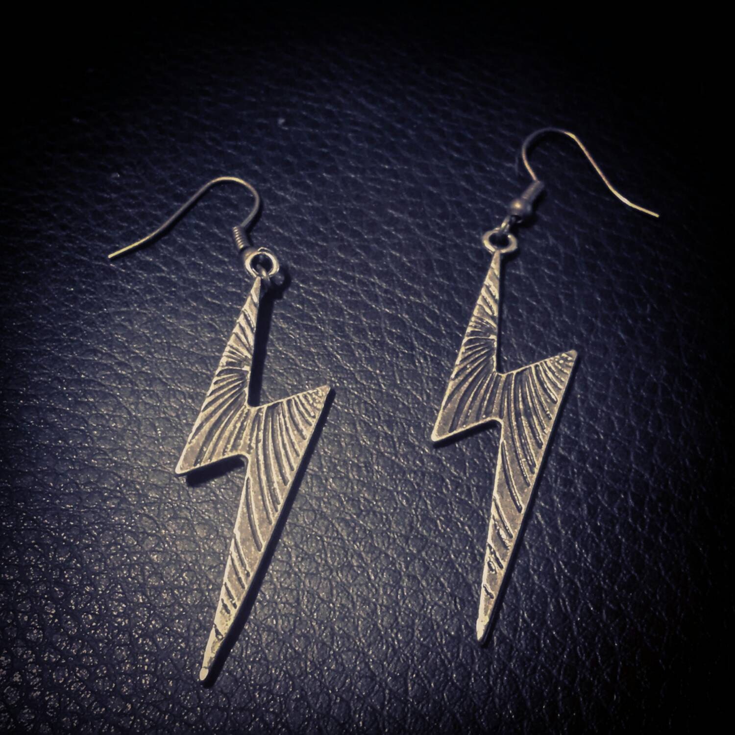 Vintage Style Satanic S Rune Lightning Bolt