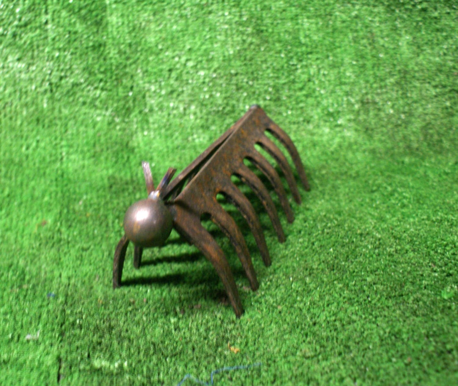 Recycled Metal Caterpillar. Rake. Animal. by TuckertownForge Recycled Metal Caterpillar. Rake. Animal. by TuckertownForge