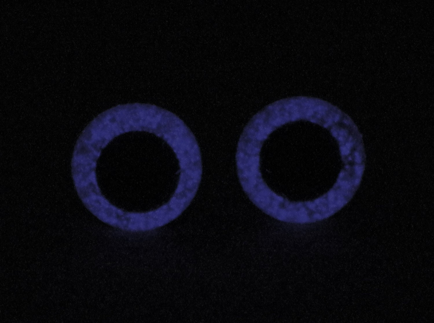 6mm Glow In The Dark Eyes Metallic Purple Safety Eyes With