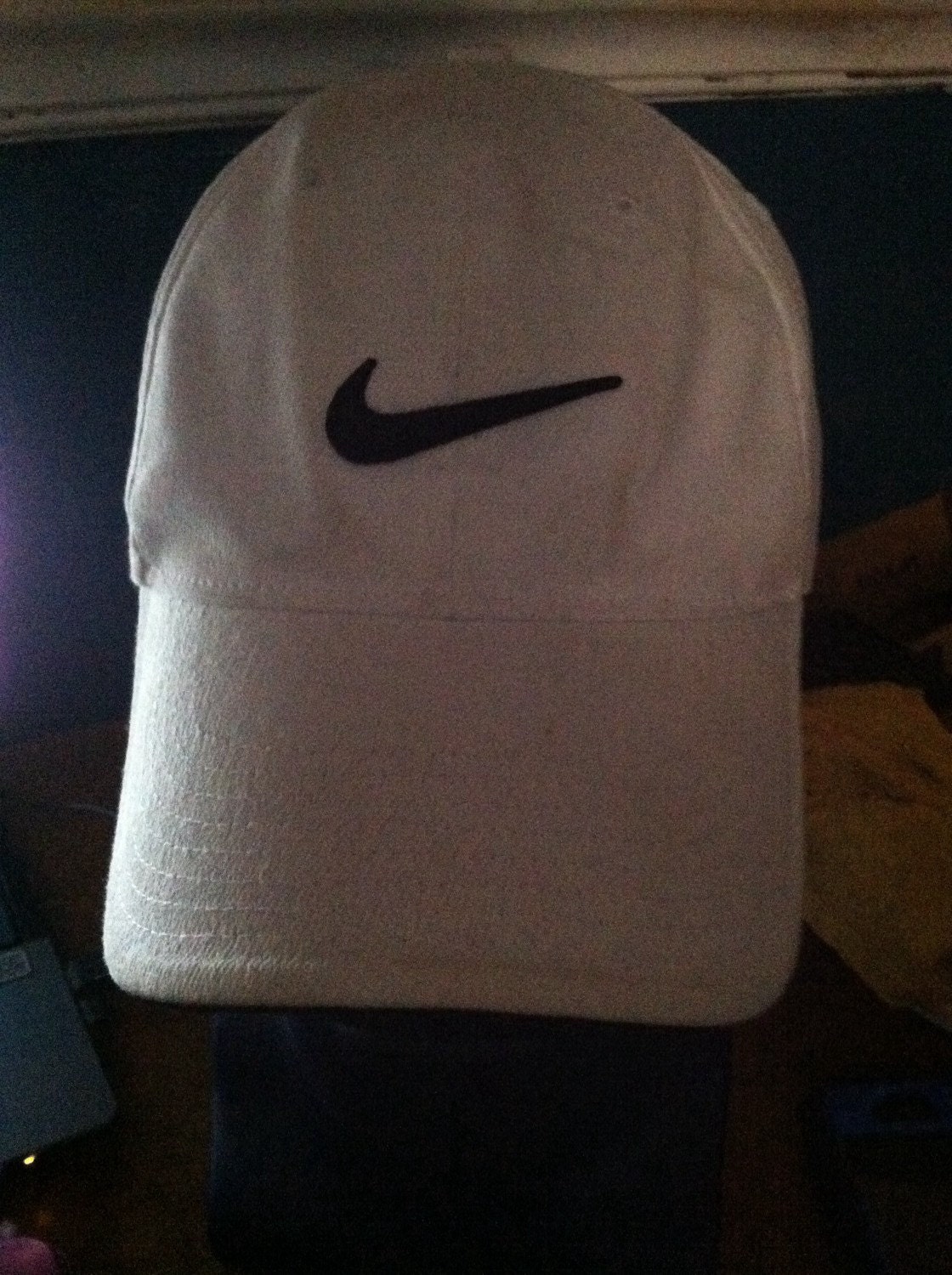 Vintage 90s NIKE fitted hat vtg old school white by bigbootyjudys