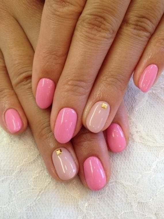 Items similar to Pink nails, nude nails, press on nails, stiletto nails ...