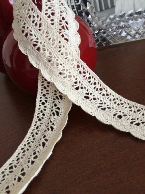 1 yard 1 1/4 crochet lace trim lace by MCsupplies on Etsy