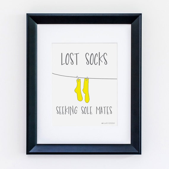 laundry-room-decor-lost-socks-seeking-sole-by-alwaysyesterday