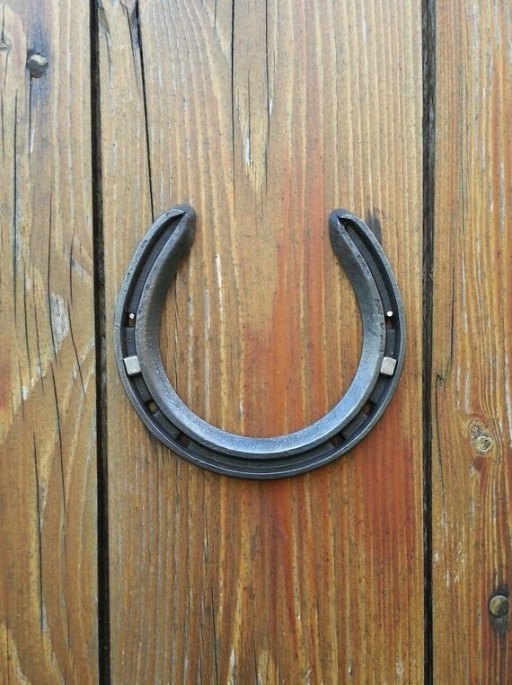 Real Horseshoe Front Door Decoration Iron by JonsCountryIronwork