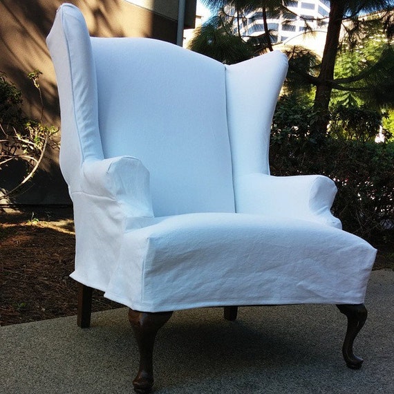 Custom slip cover tailored to fit your chair. by AlchemyFineLiving