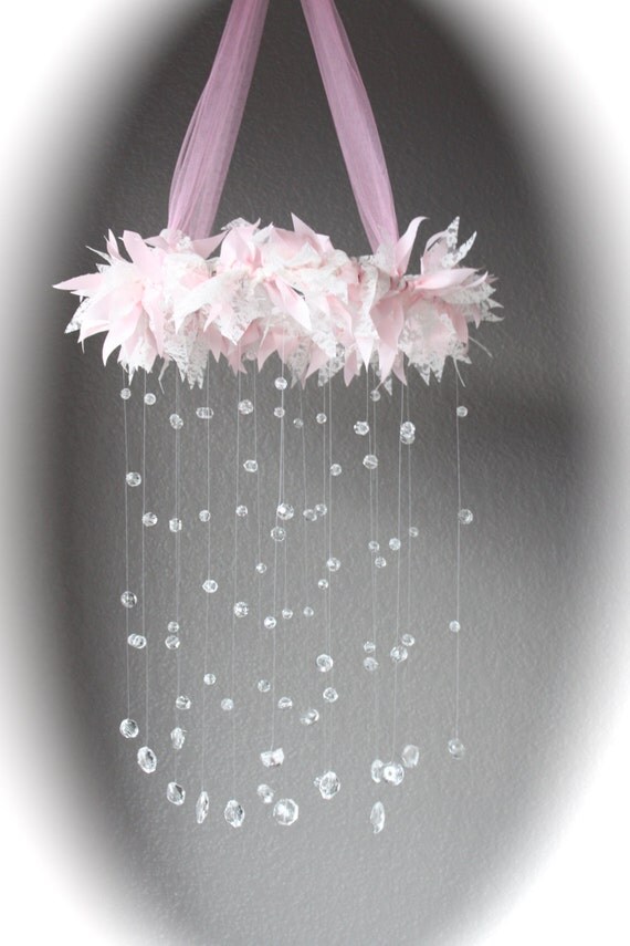 shabby chic baby mobile pink baby mobile fairy mobile shabby chic baby mobile pink baby mobile fairy mobile