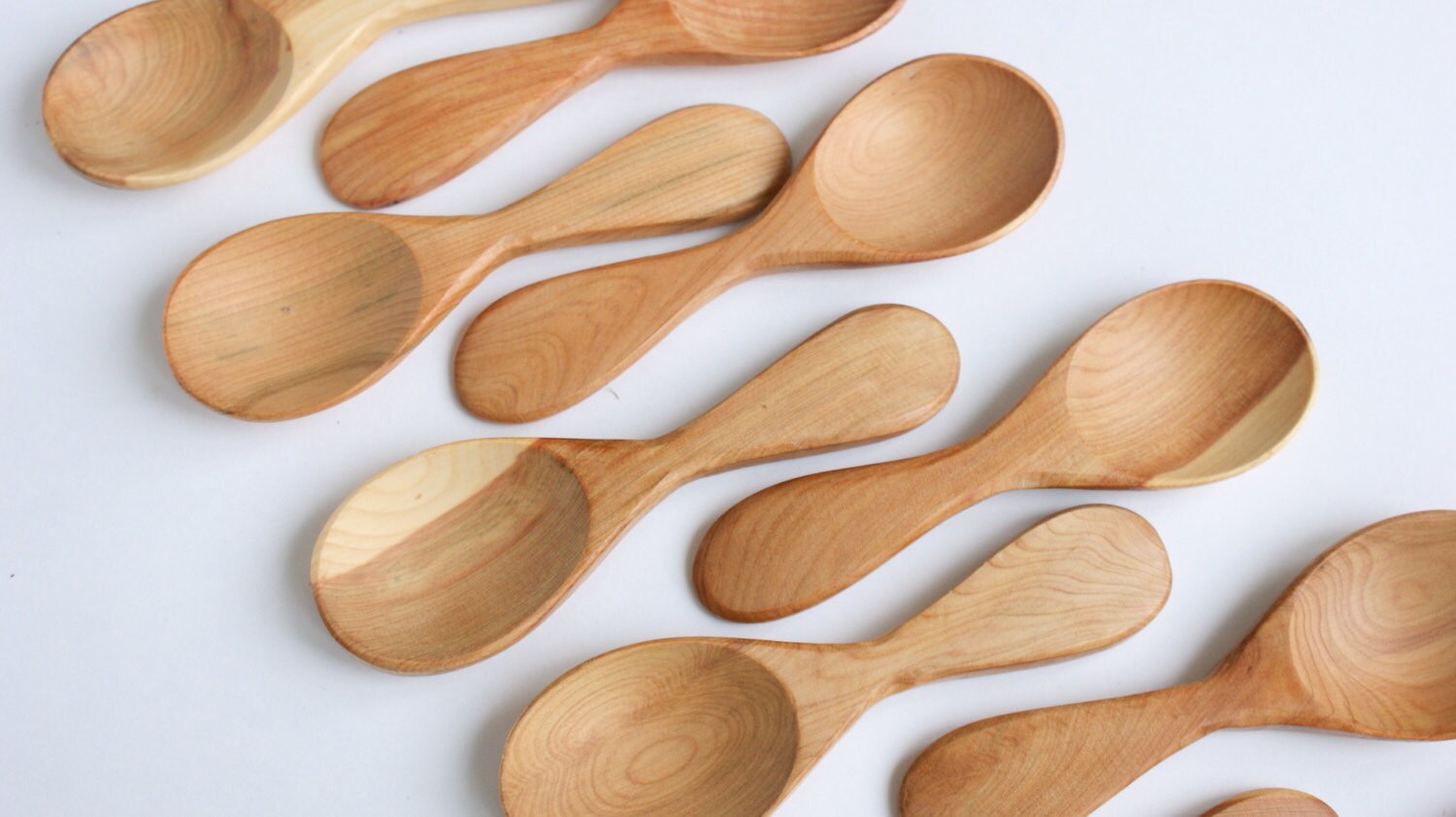 Small wooden spoon Spices spoon Cooking spoon Serving