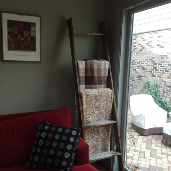 Distressed Rustic Blanket Ladders by 4kidskrafts on Etsy