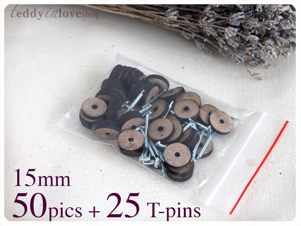 Joint set 50 pcs 15 mm cardboard discs 25 pics T or 100