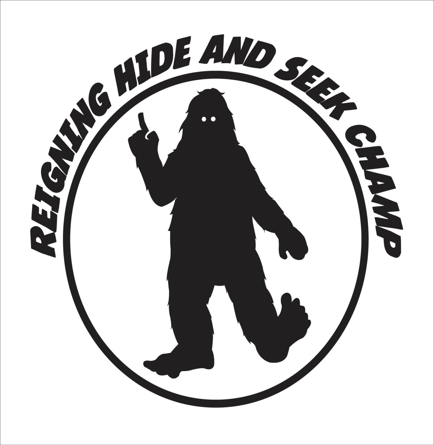  Bigfoot  sasquatch vinyl sticker  decal